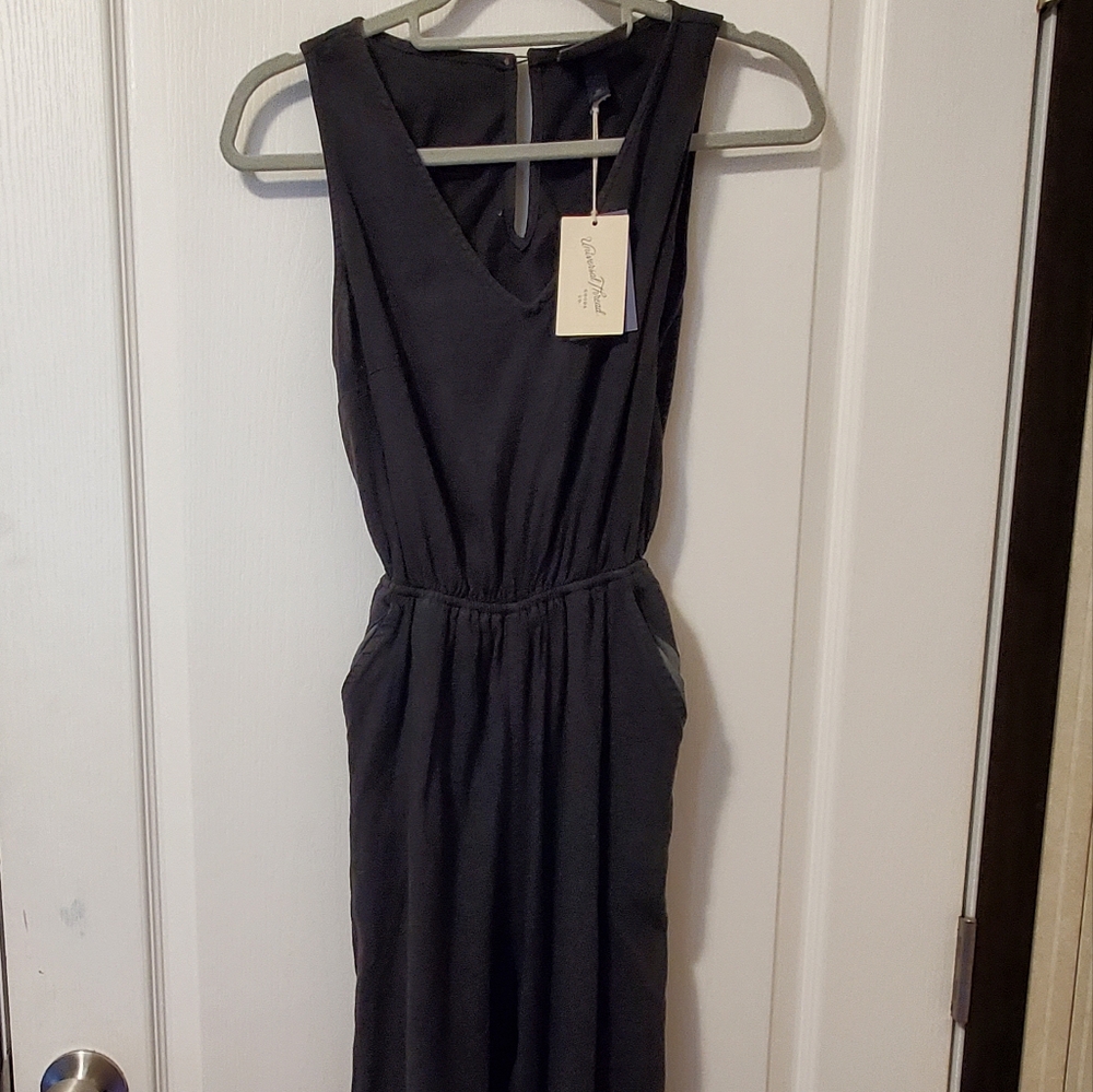 Universal Thread Open Back Romper- Black (Size XS)